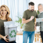 Recycling in the workplace may lead to increased employee morale.