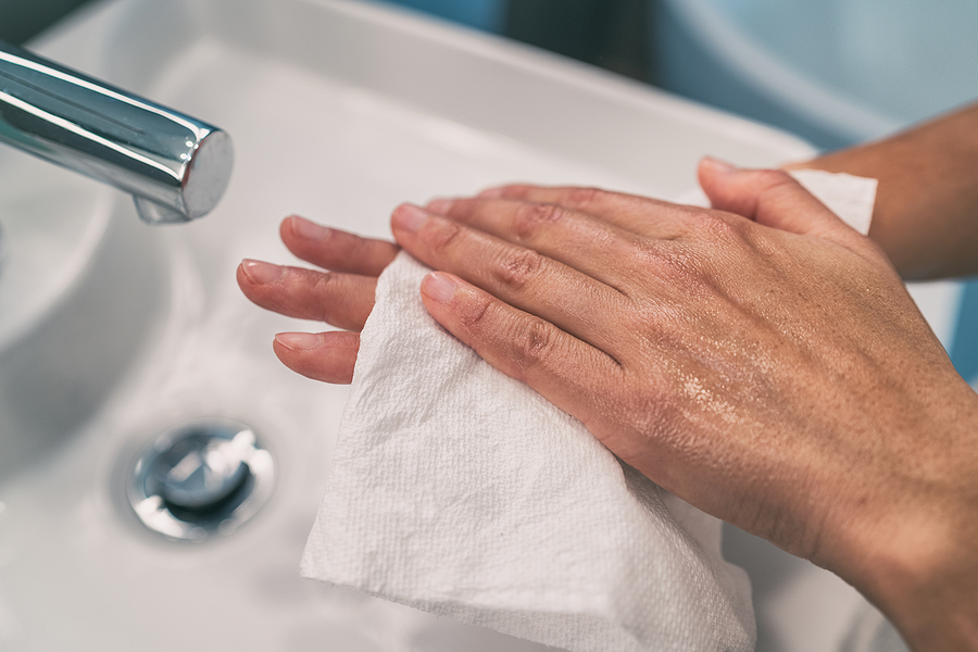 Learn more about hand dryers vs. paper towels in this article.